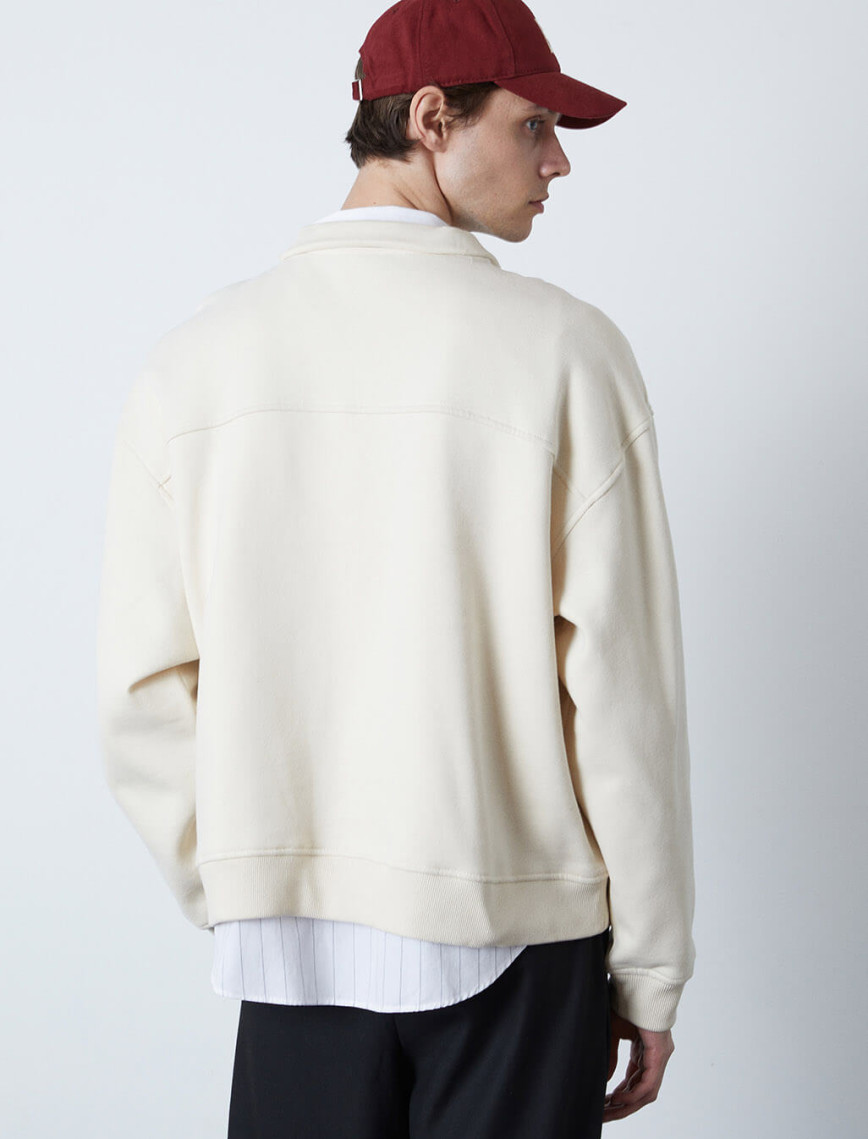 Dik Yaka Oversize Sweatshirt