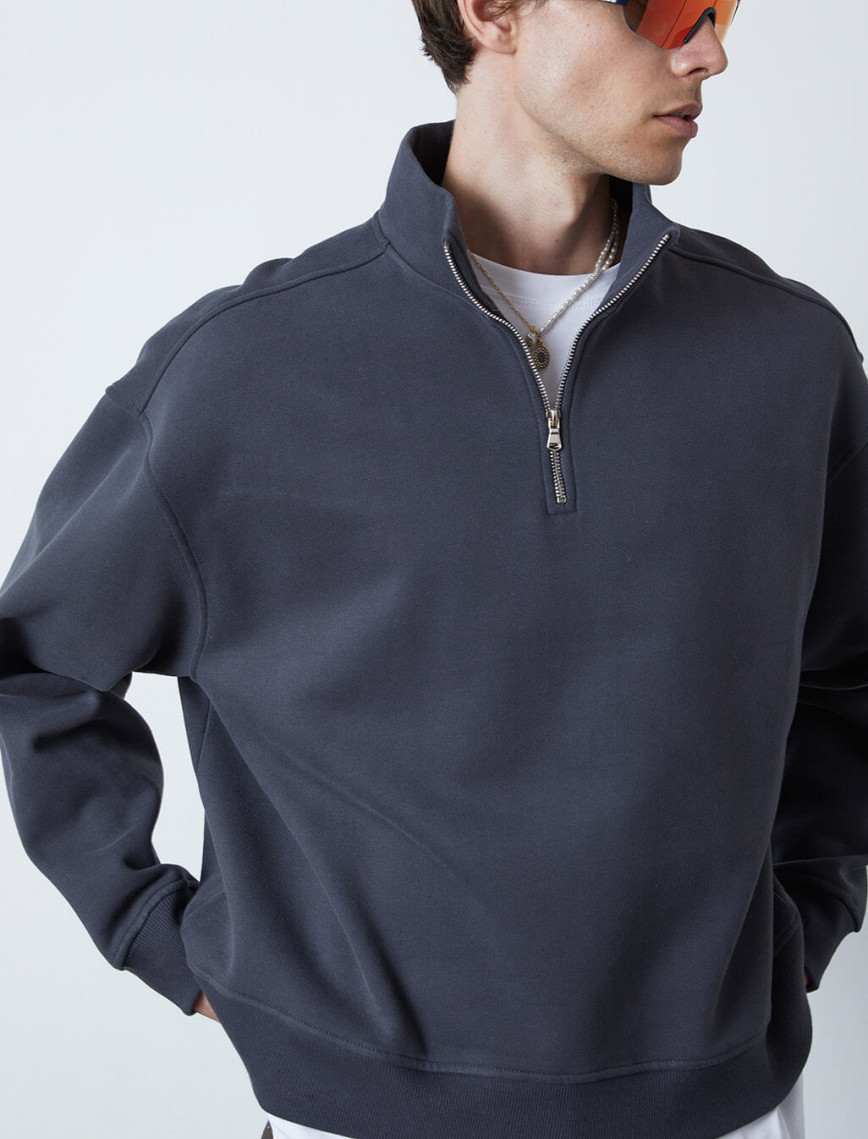 Dik Yaka Oversize Sweatshirt Dik Yaka Oversize Sweatshirt