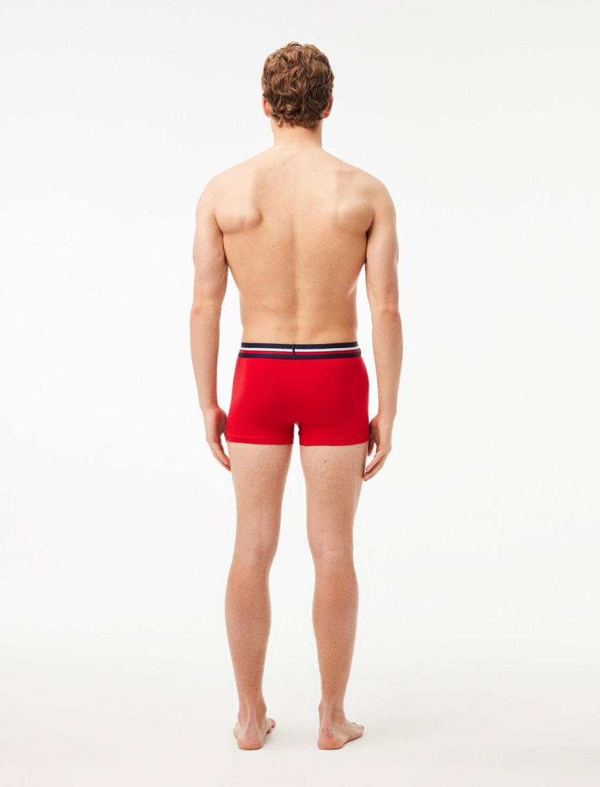 Lacoste Active Erkek Baskılı 3'lü Renkli Boxer Lacoste Active Erkek Baskılı 3'lü Renkli Boxer