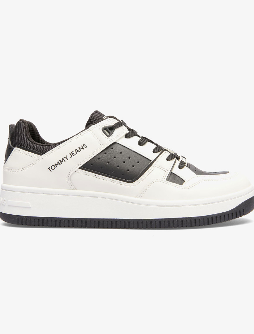 Tommy Jeans Basket Retro Erkek Siyah Sneaker Tommy Jeans Basket Retro Erkek Siyah Sneaker