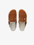 Birkenstock Suede Shearling Unisex Kahverengi Terlik Birkenstock Suede Shearling Unisex Kahverengi Terlik