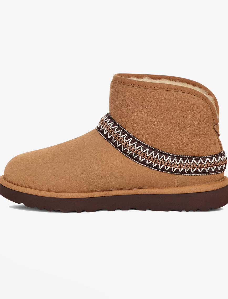 UGG Classic Mini Crescent Kadın Taba Bot UGG Classic Mini Crescent Kadın Taba Bot