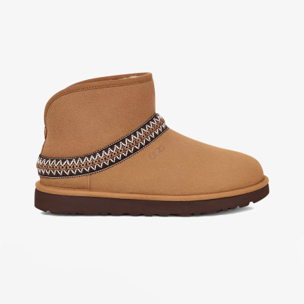 UGG Classic Mini Crescent Kadın Taba Bot UGG Classic Mini Crescent Kadın Taba Bot