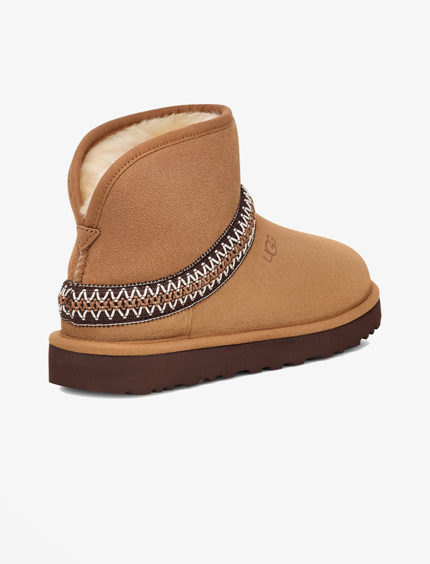 UGG Classic Mini Crescent Kadın Taba Bot UGG Classic Mini Crescent Kadın Taba Bot