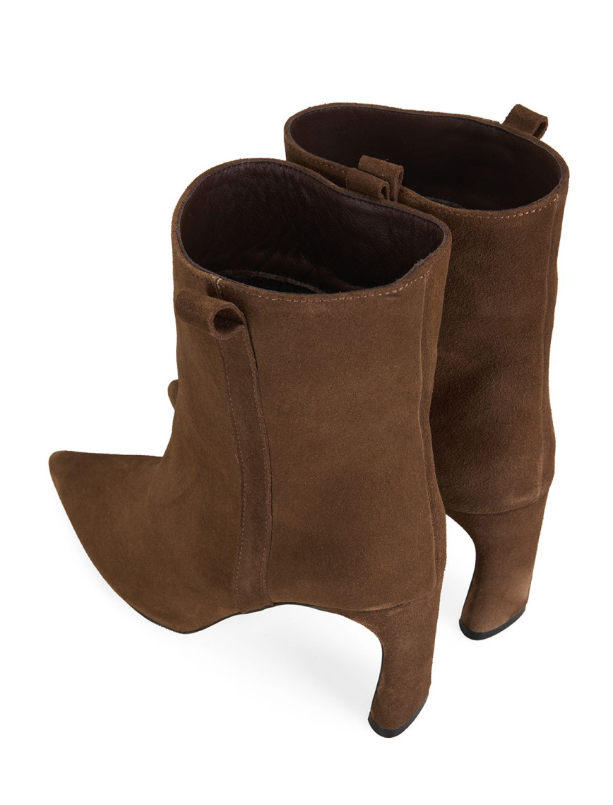 Kadın Kahve Süet Topuklu Bot Kadın Kahve Süet Topuklu Bot