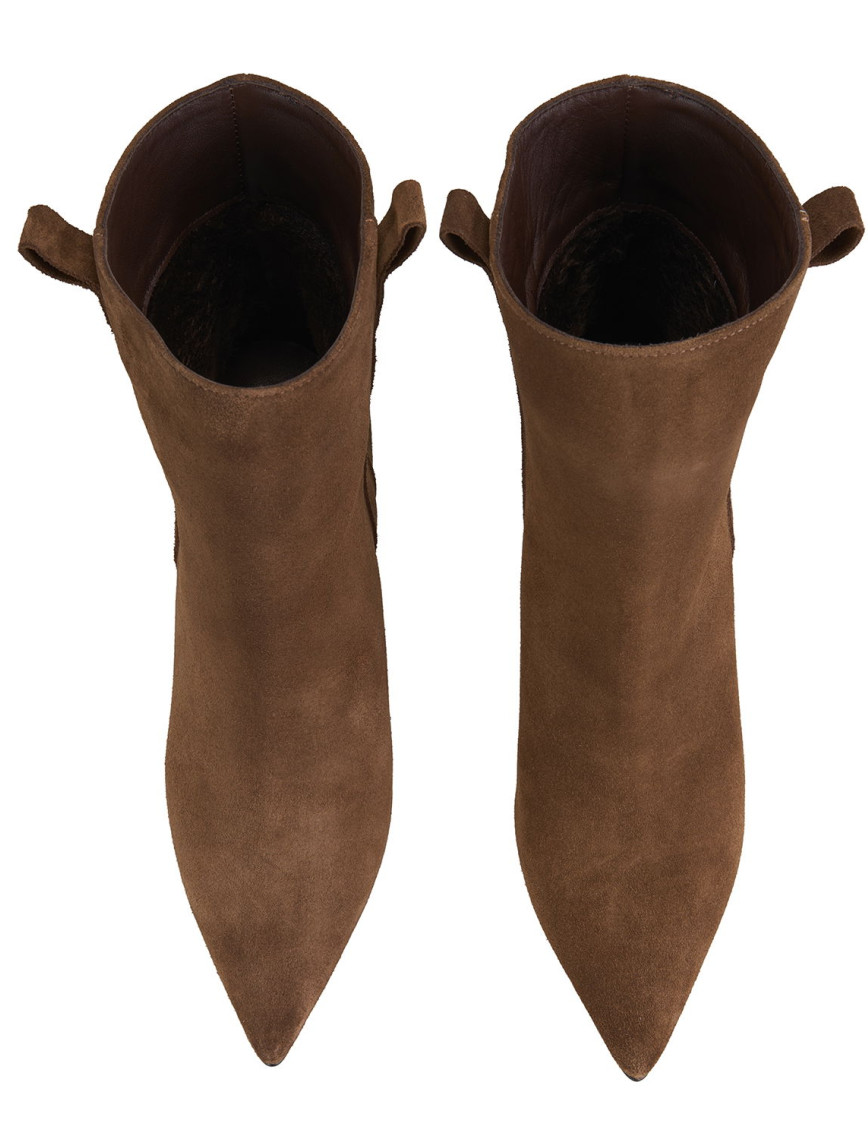 Kadın Kahve Süet Topuklu Bot Kadın Kahve Süet Topuklu Bot