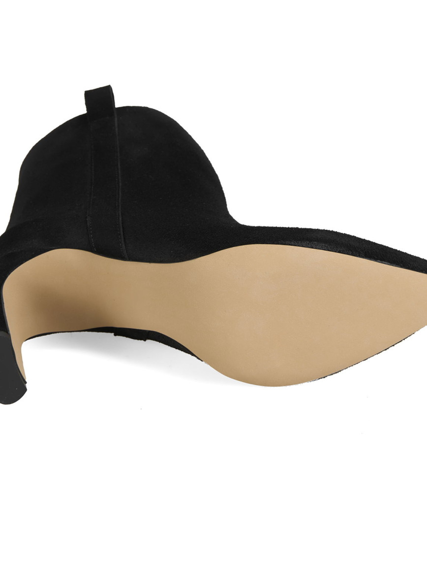 Kadın Siyah Süet Topuklu Bot Kadın Siyah Süet Topuklu Bot