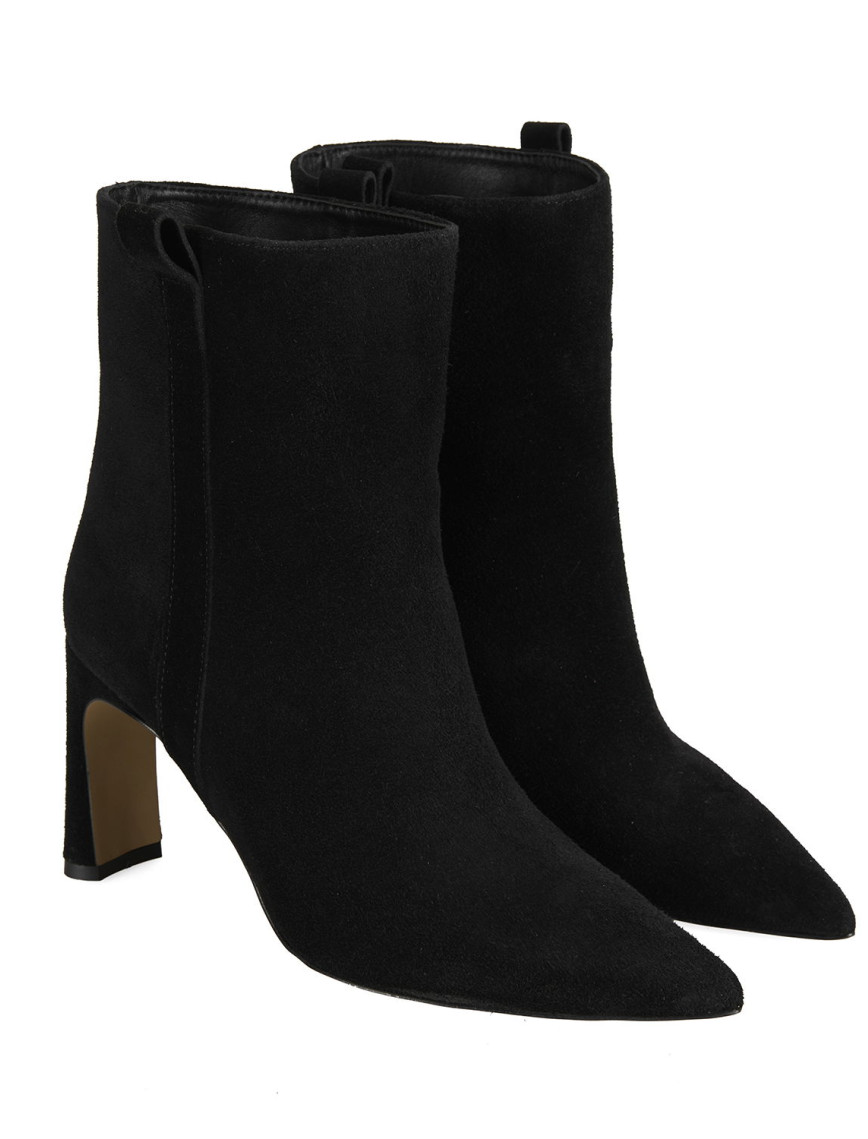 Kadın Siyah Süet Topuklu Bot Kadın Siyah Süet Topuklu Bot