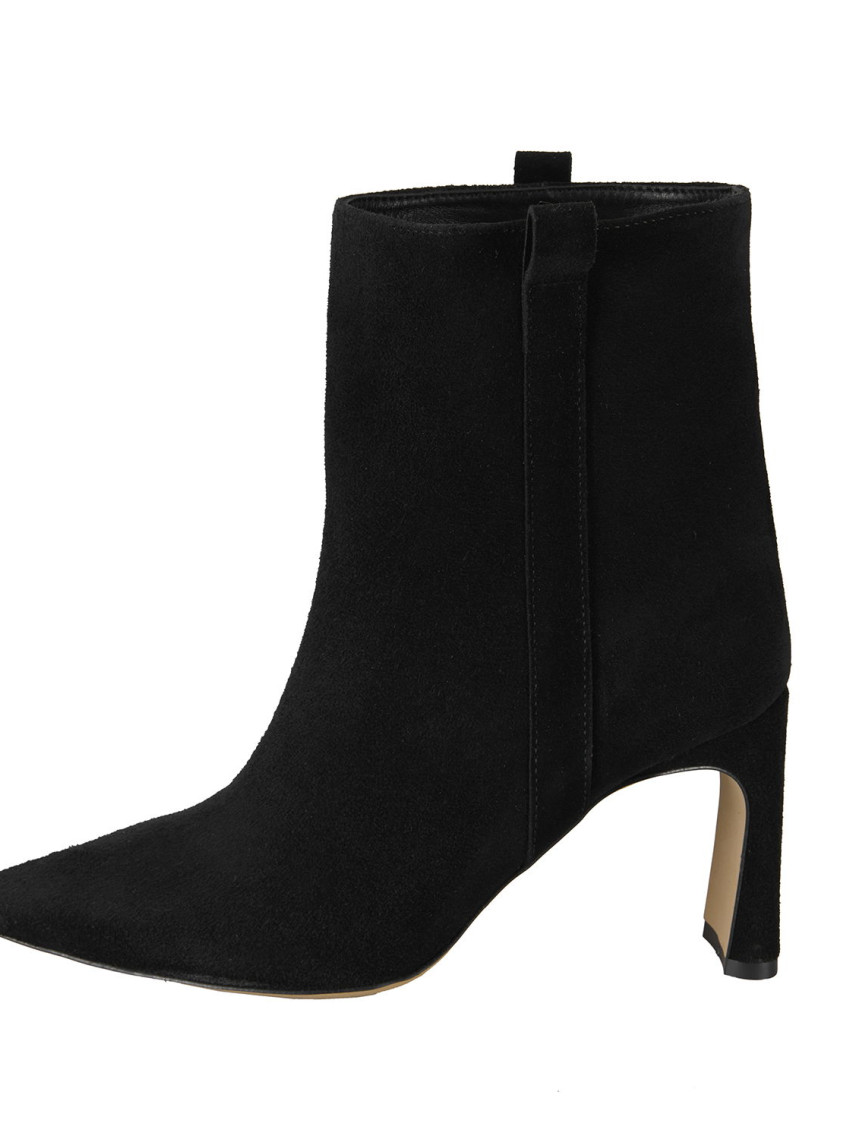 Kadın Siyah Süet Topuklu Bot Kadın Siyah Süet Topuklu Bot