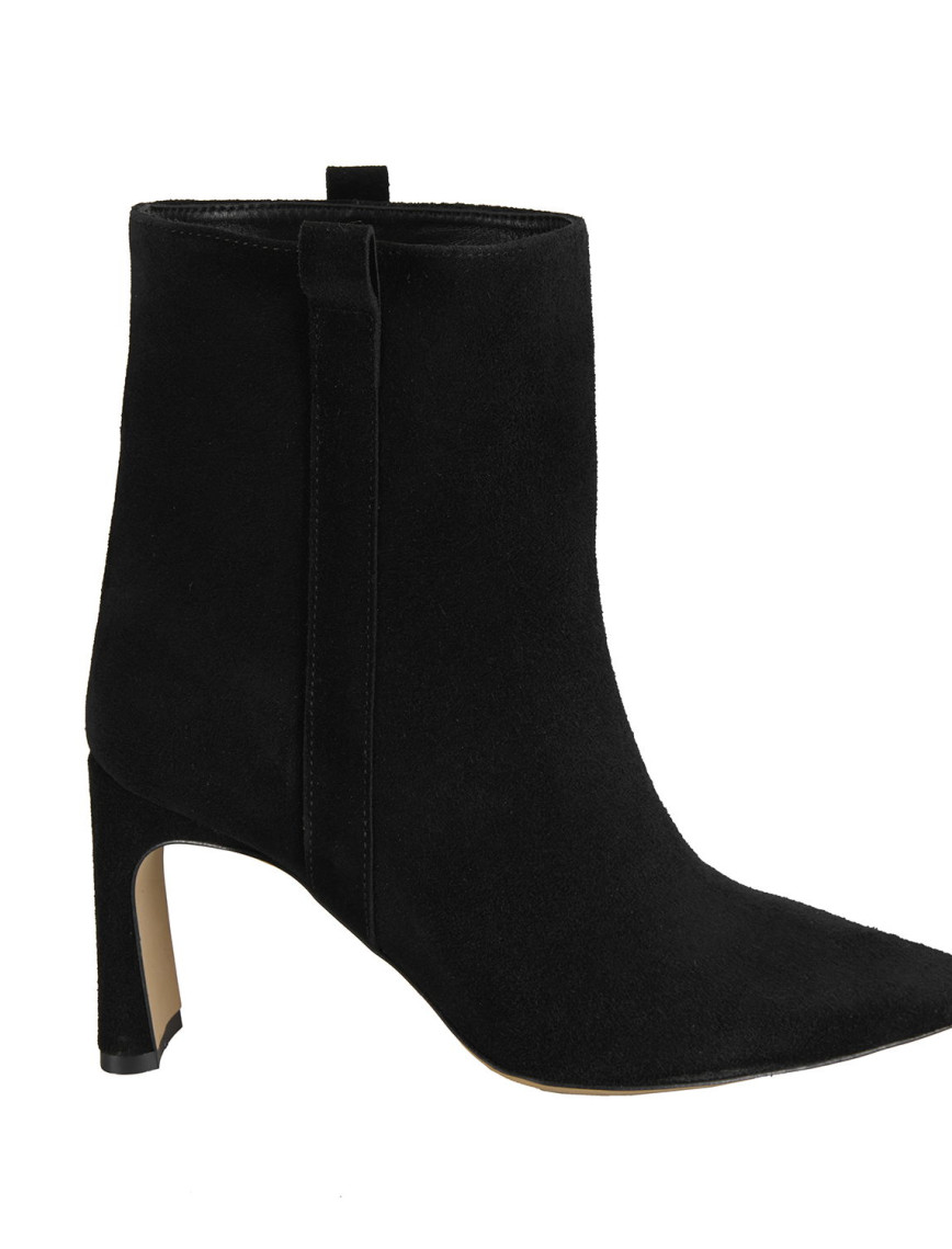 Kadın Siyah Süet Topuklu Bot Kadın Siyah Süet Topuklu Bot