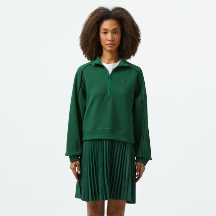 Lacoste Kadın Flare Fit Uzun Kollu Fermuarlı Yaka Koyu Yeşil Elbise Lacoste Kadın Flare Fit Uzun Kollu Fermuarlı Yaka Koyu Yeşil Elbise