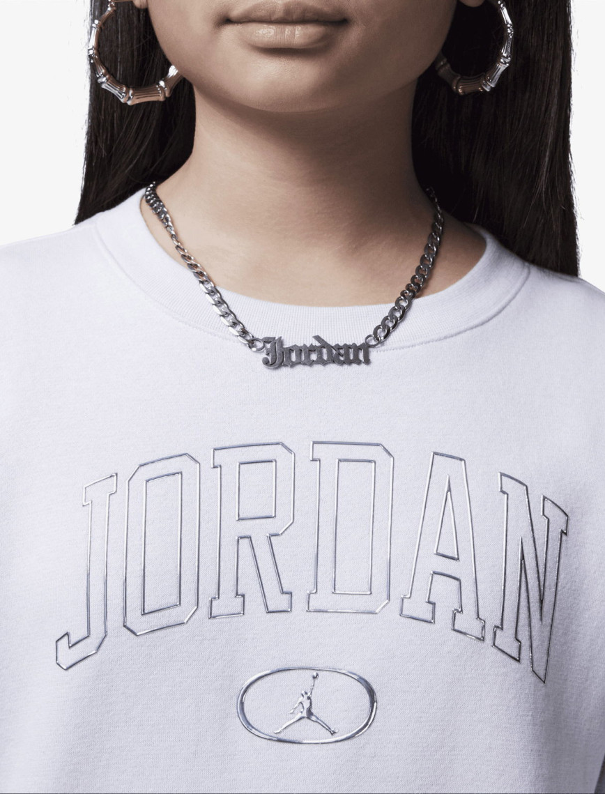 Jordan Jdg 1St Baby Blue Crew Çocuk Gri Uzun Kol T-Shirt Jordan Jdg 1St Baby Blue Crew Çocuk Gri Uzun Kol T-Shirt