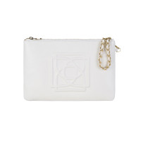 Vionya Beyaz Kadın Deri El Çantası