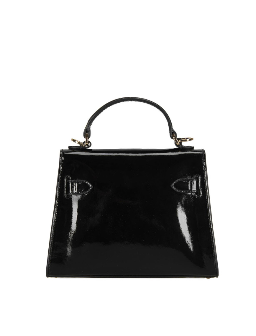 Rebeni Siyah Kadın Rugan El Çantası Rebeni Siyah Kadın Rugan El Çantası