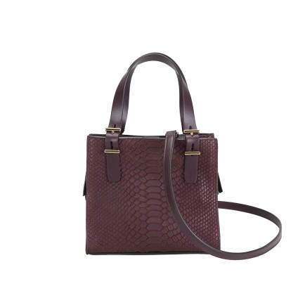 Seven Small Bordo Kadın Yılan Derisi Omuz Çantası Seven Small Bordo Kadın Yılan Derisi Omuz Çantası