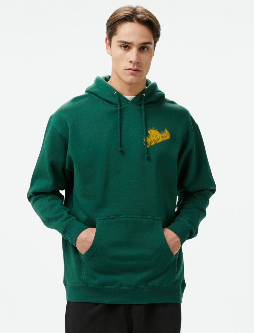 The Hundreds Blurred Slant Pullover Erkek Yeşil Sweatshirt