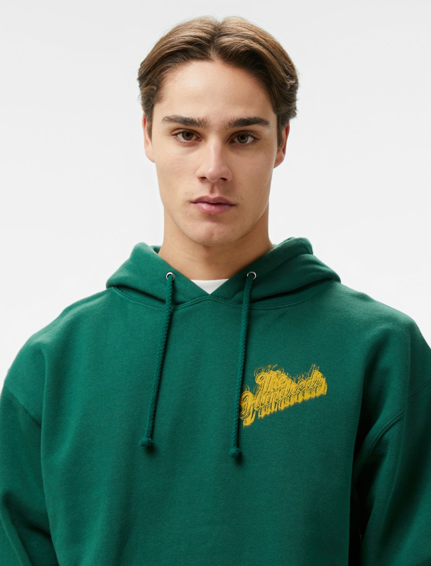 The Hundreds Blurred Slant Pullover Erkek Yeşil Sweatshirt