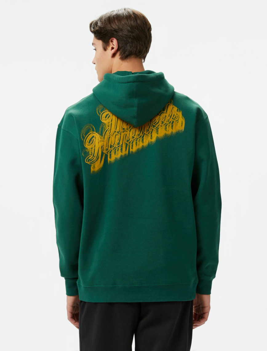 The Hundreds Blurred Slant Pullover Erkek Yeşil Sweatshirt