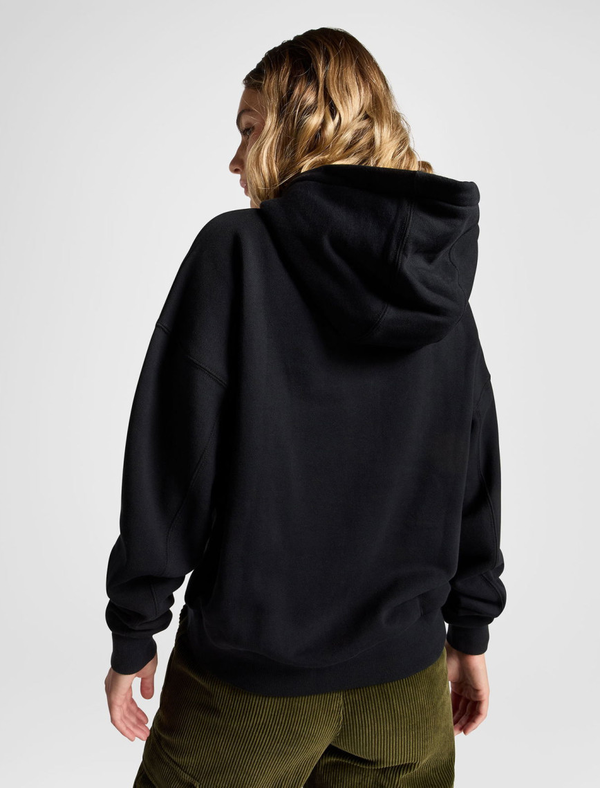 Converse Kadın Oversize Fit Siyah Hoodie Converse Kadın Oversize Fit Siyah Hoodie
