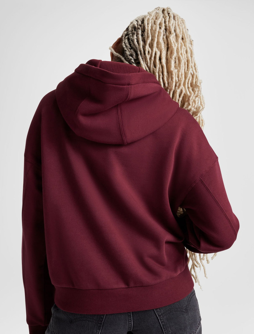 Converse Kadın Oversize Fit Bordo Hoodie