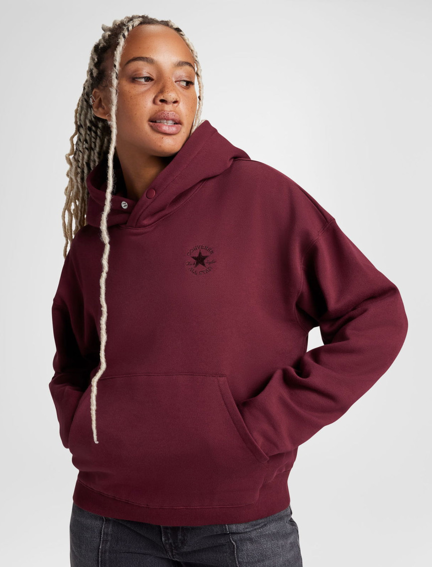 Converse Kadın Oversize Fit Bordo Hoodie
