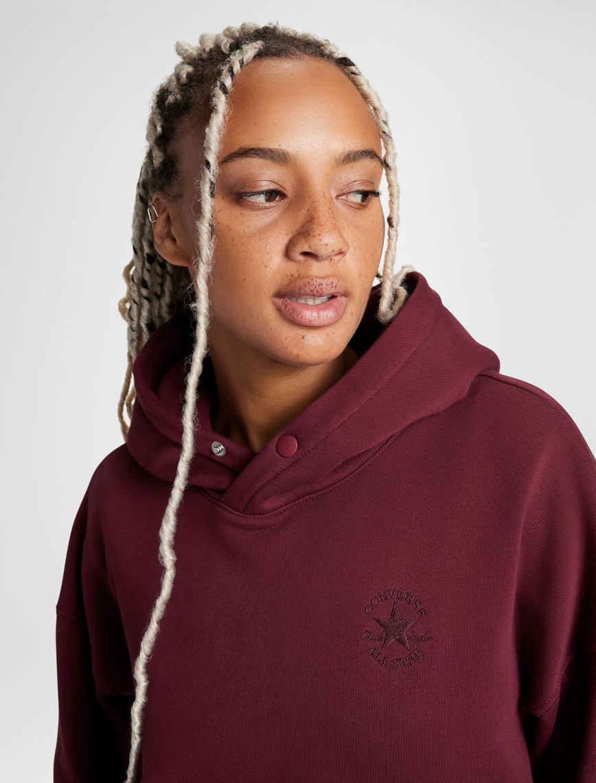 Converse Kadın Oversize Fit Bordo Hoodie