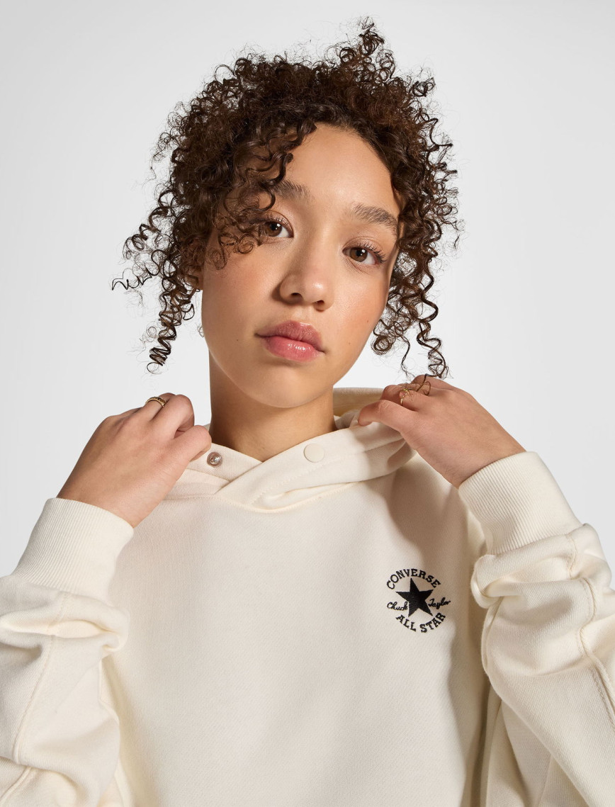 Converse Kadın Oversize Fit Krem Hoodie