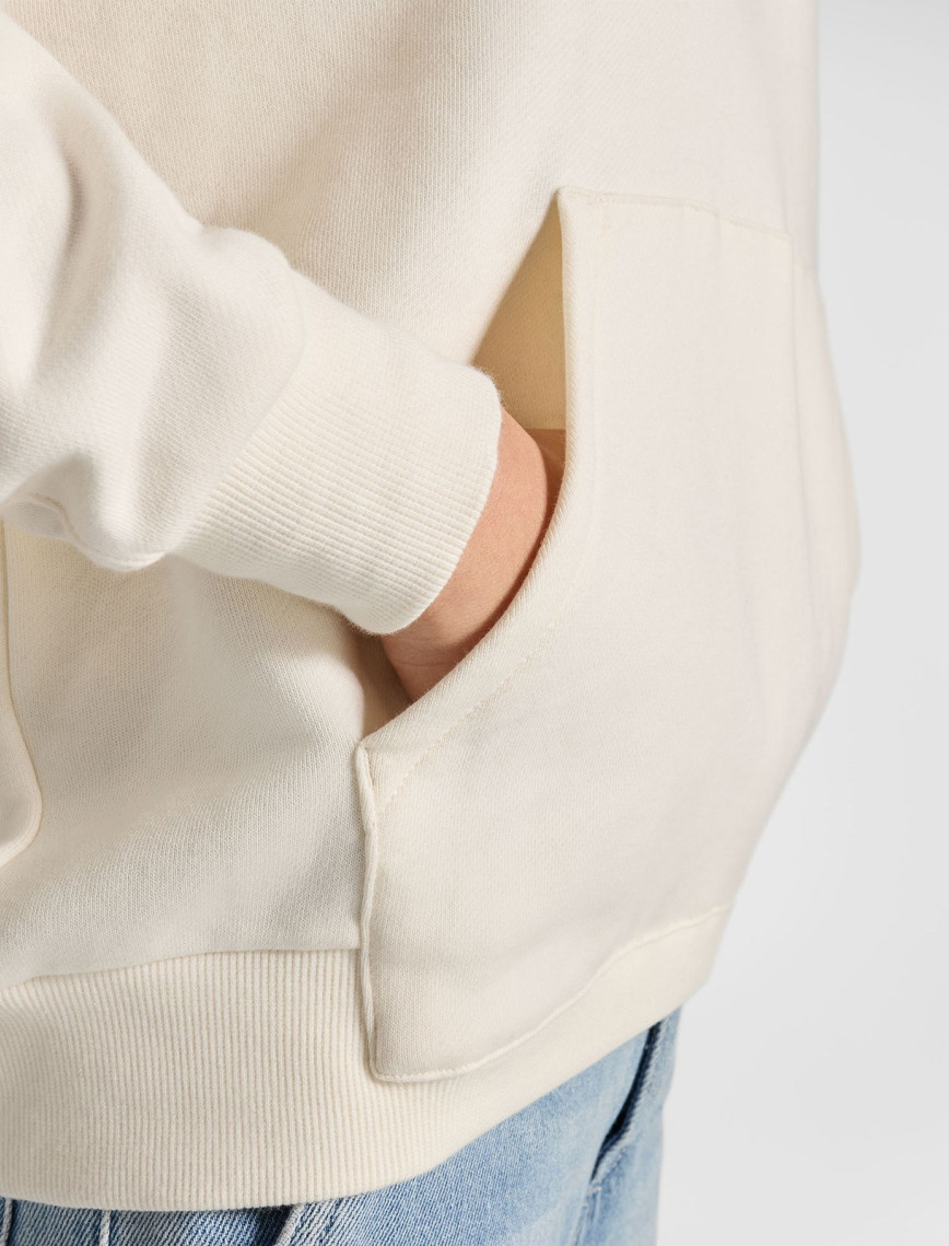 Converse Kadın Oversize Fit Krem Hoodie