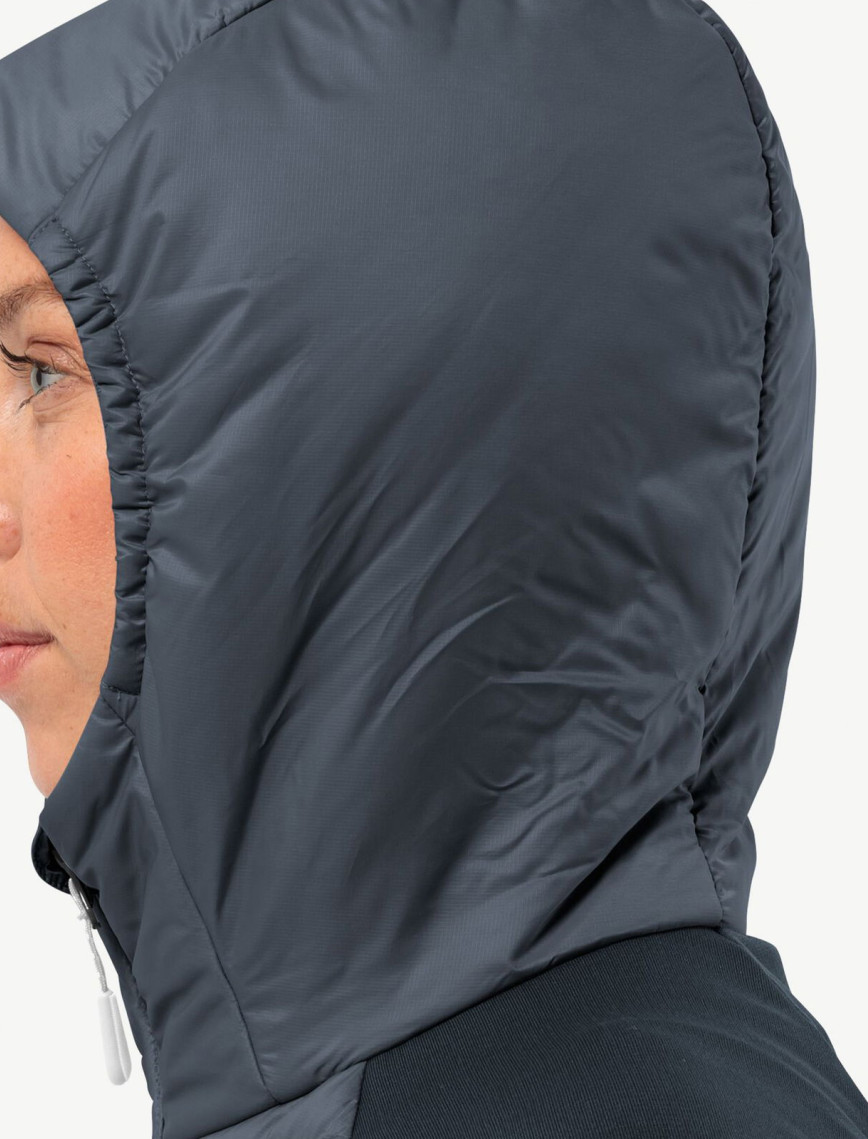 Jack Wolfskin Routeburn Hybird Kadın Siyah Mont Jack Wolfskin Routeburn Hybird Kadın Siyah Mont