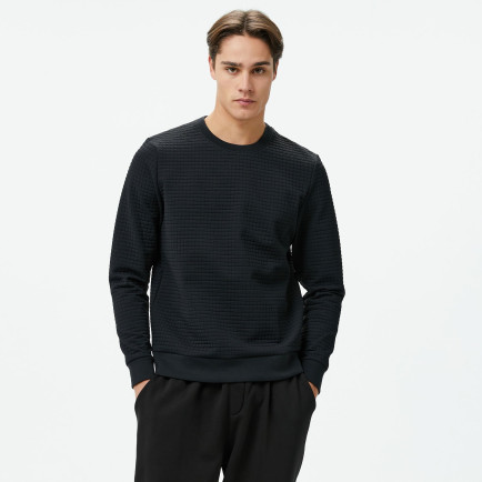 Under Armour Unstoppable Flc Grid Crew Erkek Siyah Sweatshirt Under Armour Unstoppable Flc Grid Crew Erkek Siyah Sweatshirt
