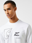 Lacoste Erkek Regular Fit Bisiklet Yaka Baskılı Beyaz Sweatshirt Lacoste Erkek Regular Fit Bisiklet Yaka Baskılı Beyaz Sweatshirt