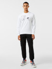 Lacoste Erkek Regular Fit Bisiklet Yaka Baskılı Beyaz Sweatshirt Lacoste Erkek Regular Fit Bisiklet Yaka Baskılı Beyaz Sweatshirt