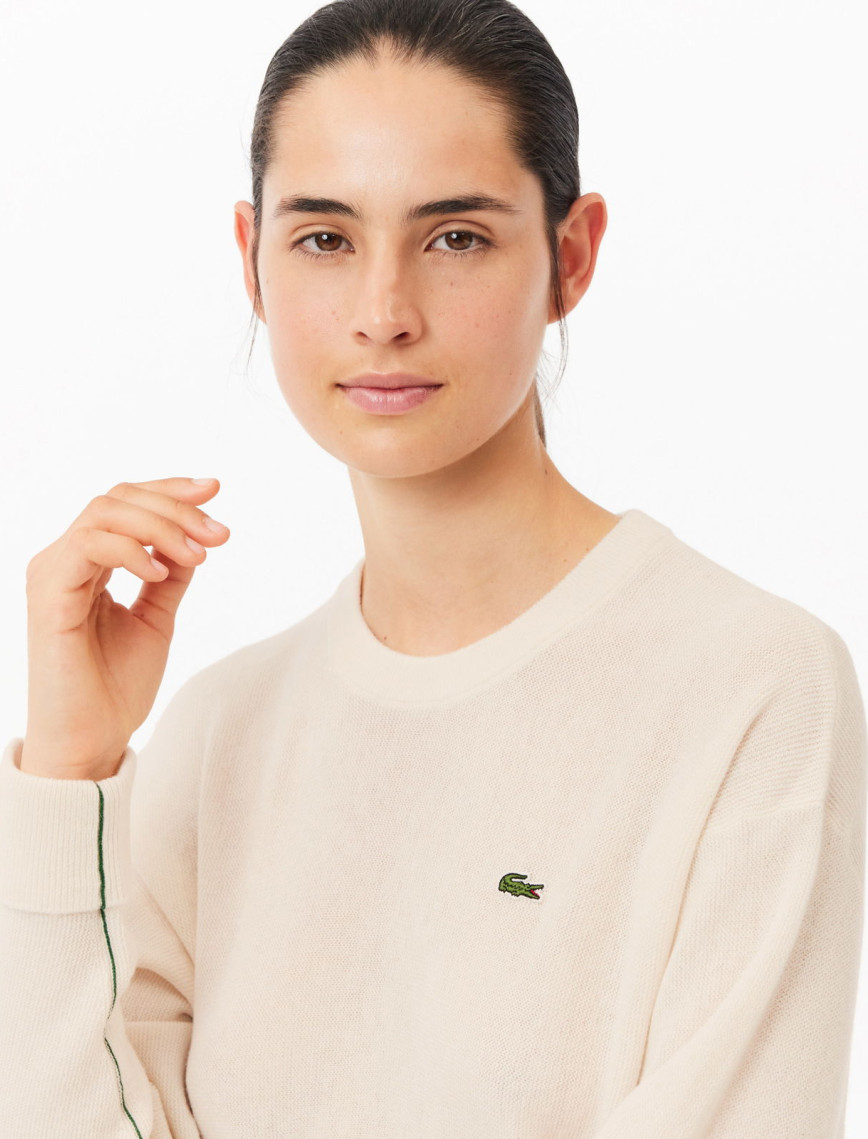 Lacoste Kadın Beyaz Triko Lacoste Kadın Beyaz Triko