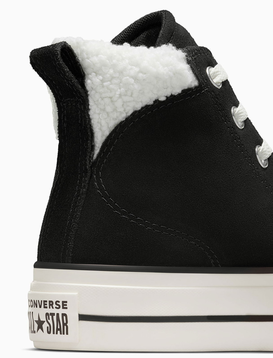 Converse Chuck Taylor All Star Puff Lift Kadın Siyah Süet Sneaker Converse Chuck Taylor All Star Puff Lift Kadın Siyah Süet Sneaker