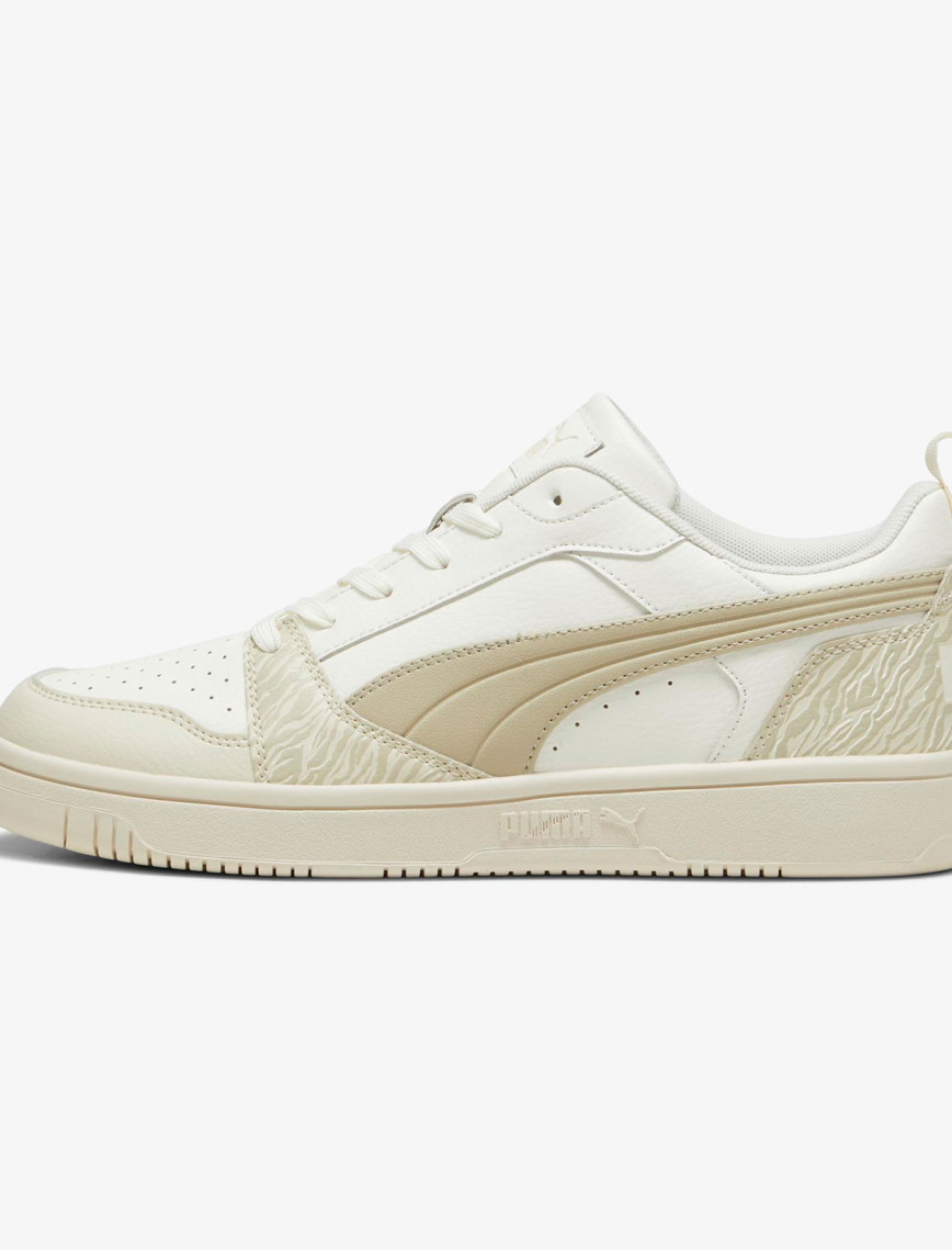 Puma Rebound V6 Low Animal Fever Kadın Bej Spor Ayakkabı Puma Rebound V6 Low Animal Fever Kadın Bej Spor Ayakkabı