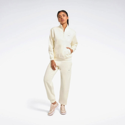 Reebok Q3 Ide Fleece Kadın Bej Günlük Sweatshirt Reebok Q3 Ide Fleece Kadın Bej Günlük Sweatshirt