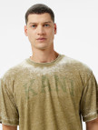 Karl Kani Serif Burnout Erkek Yeşil T-Shirt Karl Kani Serif Burnout Erkek Yeşil T-Shirt