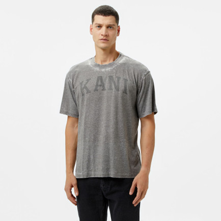 Karl Kani Serif Burnout Erkek Gri T-Shirt