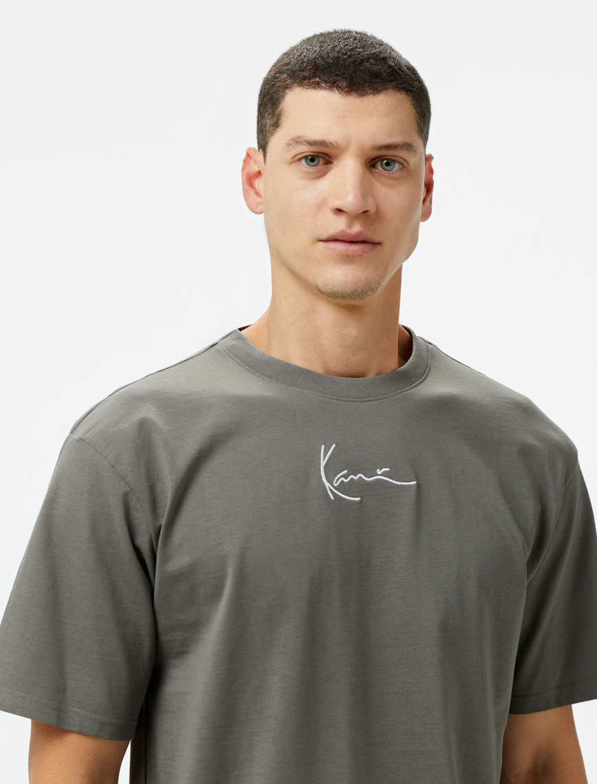 Karl Kani Small Signature Essential Erkek Gri T-Shirt
