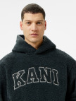Karl Kani Serif Teddy Erkek Gri Hoodie Karl Kani Serif Teddy Erkek Gri Hoodie