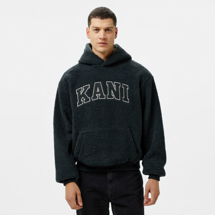 Karl Kani Serif Teddy Erkek Gri Hoodie Karl Kani Serif Teddy Erkek Gri Hoodie
