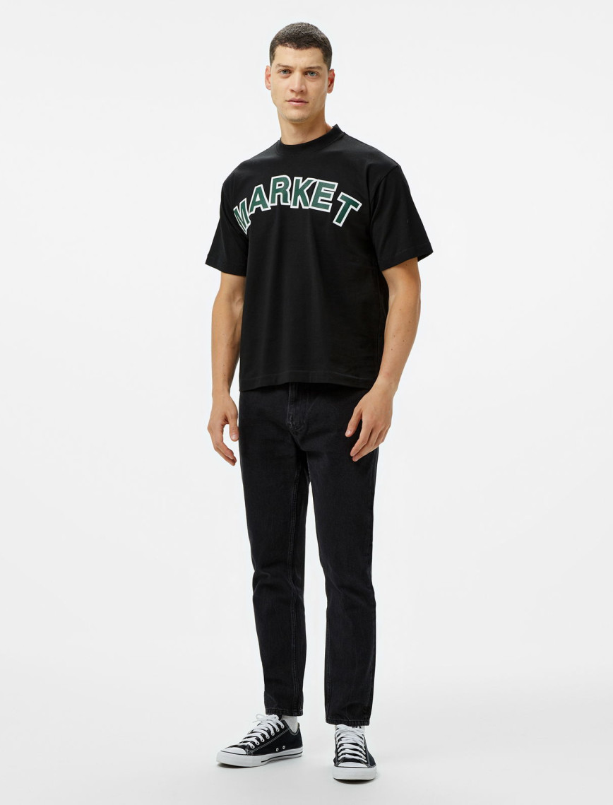 Market Expansion Pack Erkek Siyah T-Shirt