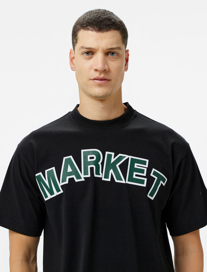 Market Expansion Pack Erkek Siyah T-Shirt