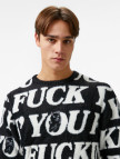 Ripndip Fuckin Fuck Mohair Erkek Siyah Sweatshirt