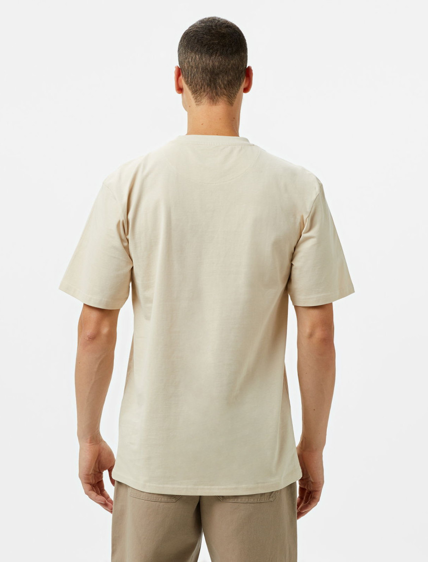 Karl Kani Small Signature Essential Erkek Krem T-Shirt