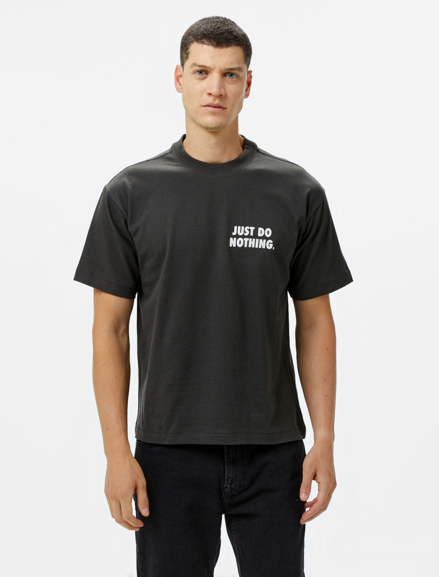 Market Just Do Nothing Fall Erkek Siyah T-Shirt Market Just Do Nothing Fall Erkek Siyah T-Shirt