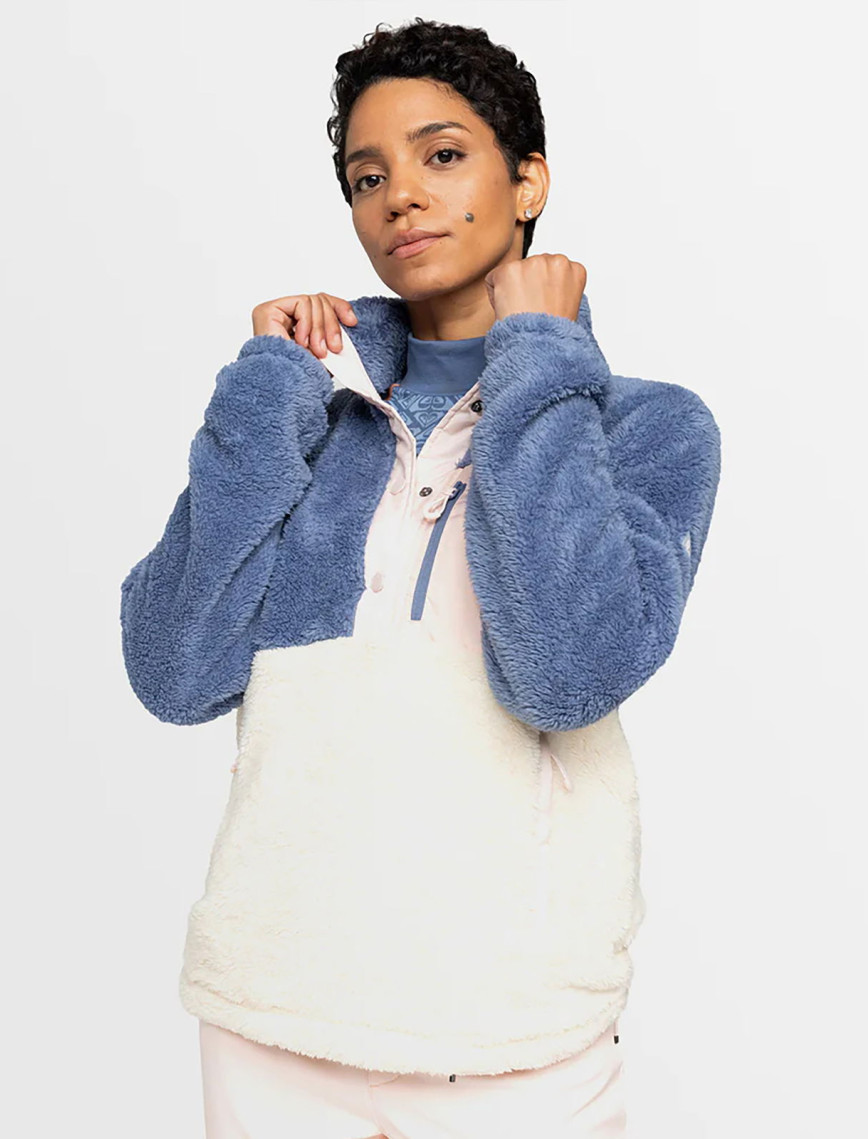 Roxy Alabama Mock Neck Kadın Mavi Polar Üst Roxy Alabama Mock Neck Kadın Mavi Polar Üst