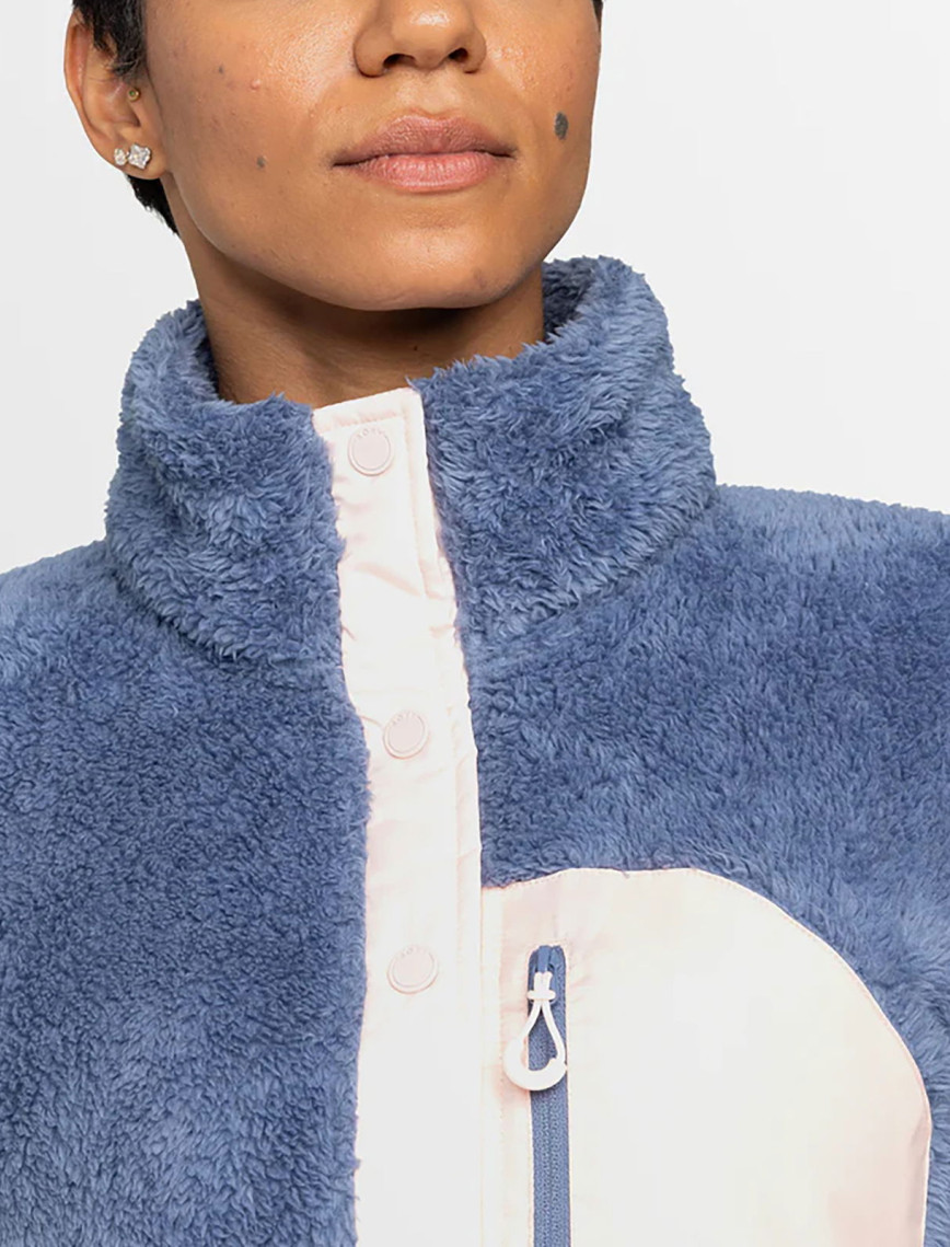 Roxy Alabama Mock Neck Kadın Mavi Polar Üst Roxy Alabama Mock Neck Kadın Mavi Polar Üst