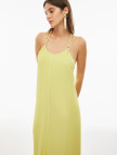 Blants Rahat Kalıp Maxi Boy Askılı Yuvarlak Yaka Limon Renk Elbise Blants Rahat Kalıp Maxi Boy Askılı Yuvarlak Yaka Limon Renk Elbise