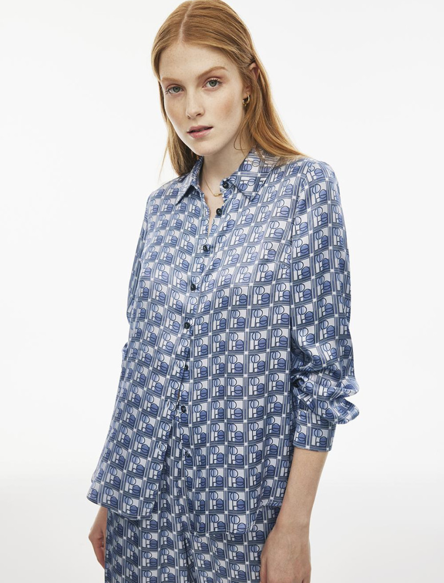 Drinas Regular Fit Standart Boy Takma Kol Gömlek Yaka Mavi Renk Kadın Gömlek Drinas Regular Fit Standart Boy Takma Kol Gömlek Yaka Mavi Renk Kadın Gömlek